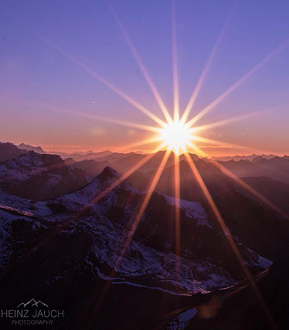 einzigartig sonnenuntergang